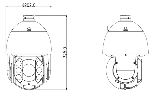 產品型號：DH-SD6C80E-GN 產品名：SD6C中文大華米勒系列20倍130W網絡球I型