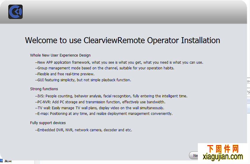 英文版SmartPSS_Eng_ClearviewRemote_V1.10.1.R.20141118 英文版客戶端軟件，提醒此軟件僅提供給知道使用方法的人下載，如果你不確定其使用方法請(qǐng)不要下載。